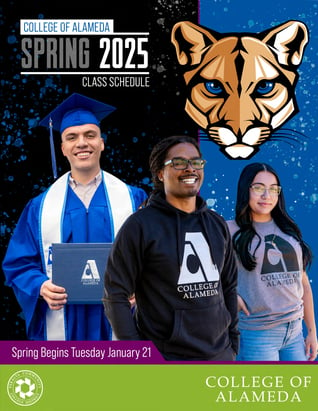 Spring 2025 Class Schedule Cover COA