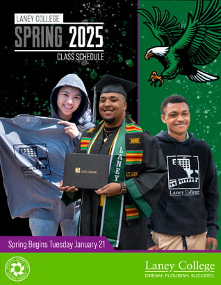 Spring 2025 Class Schedule Cover Laney